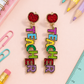 Glitter Teacher Earrings