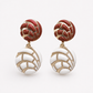 White Concha Earrings