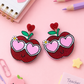 Sunglass Apple Earrings