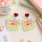 Teach Love Inspire Floral Earrings
