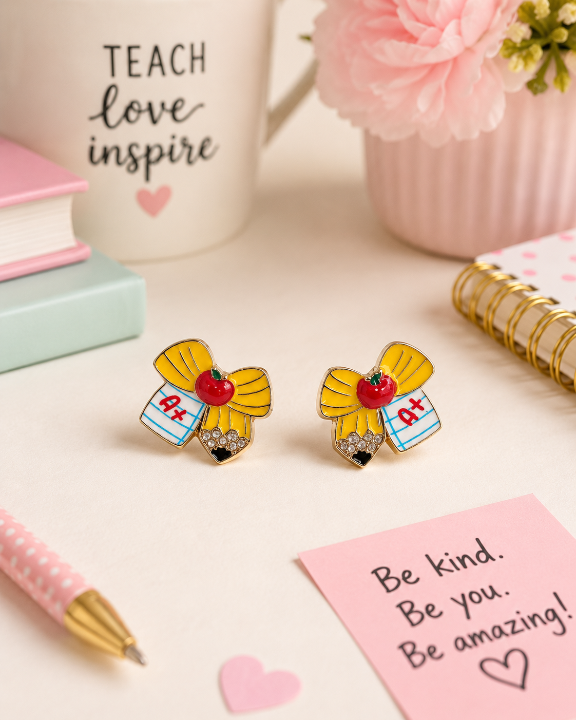 Pencil Bow Studs