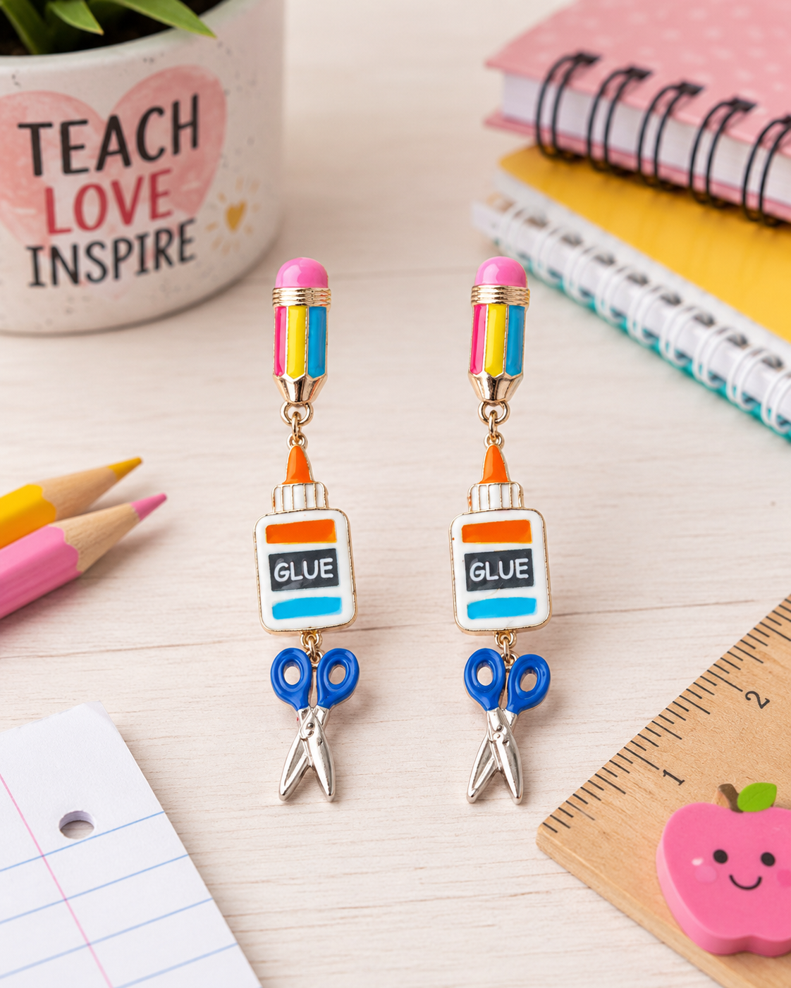 School Supply Earrings