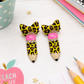 Leopard Pencil Earrings