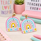 Teacher Rainbow Earrings