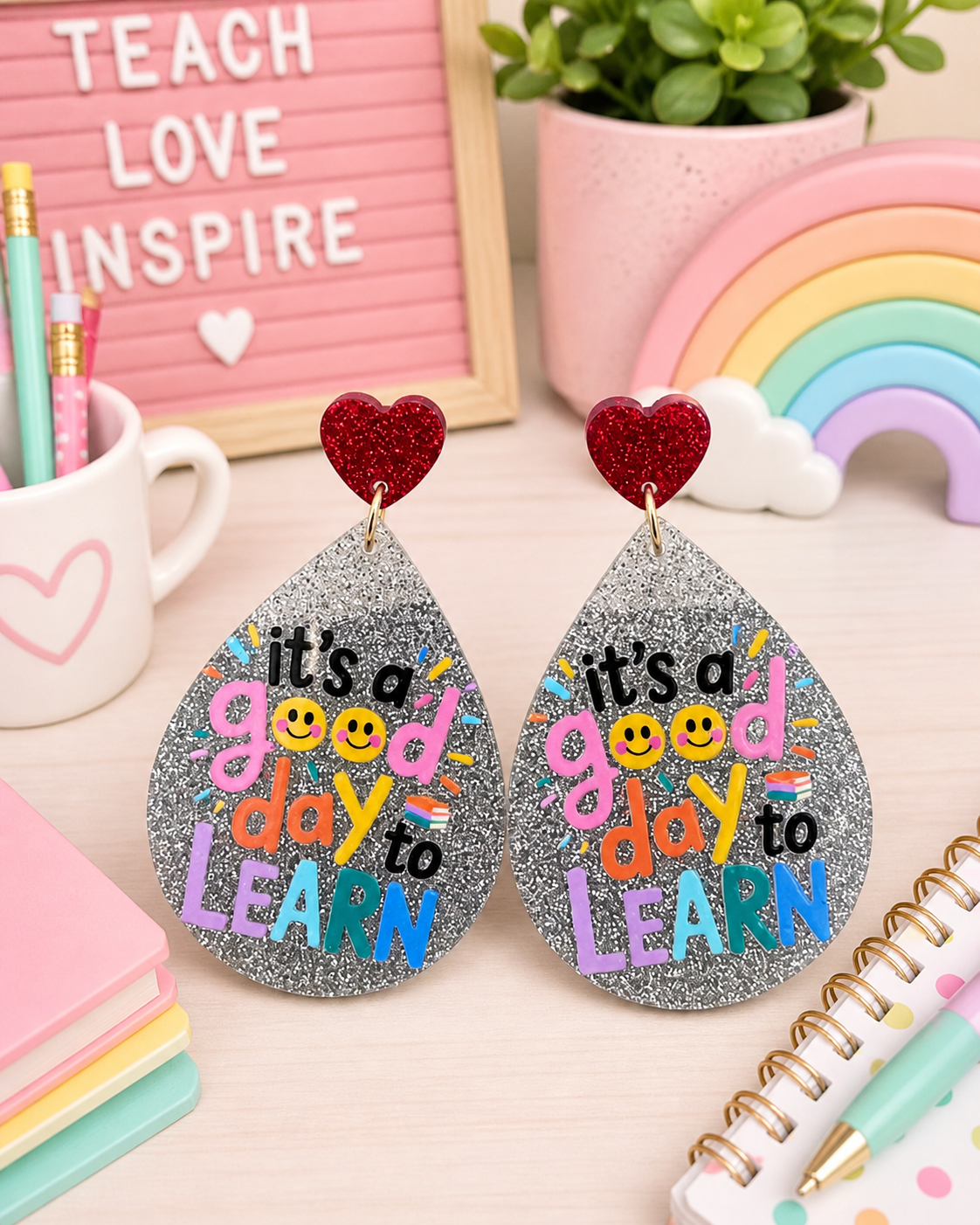 It's a Good Day To Learn Teardrop Earrings
