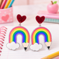 Rainbow Pencil Earrings