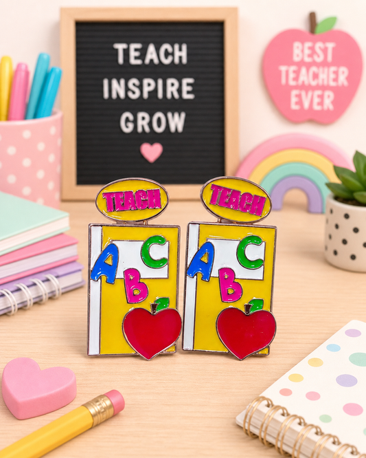Teacher Notebook Earrings