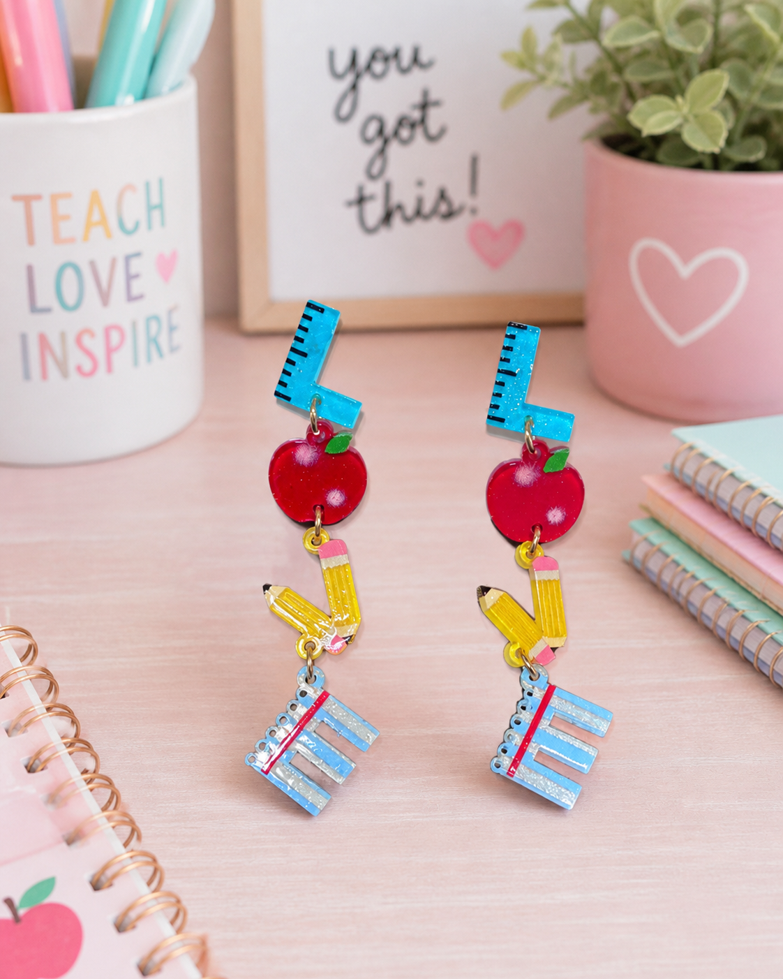 LOVE School Supplies Earrings