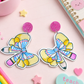 Coquette Paper and Pencil Earrings