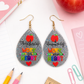 Teaching is a Work of Heart Teardrop Earrings