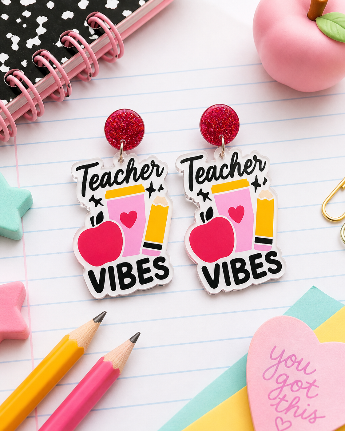 Teacher Vibes Earrings