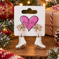 White Ice Skates Earrings