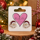 Red Santa Stud Earrings