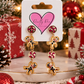 Gingerbread Men Dangle Earrings