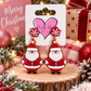 Santa with Snowflake Earrings