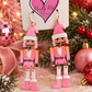 Pink Nutcracker Dangle Earrings