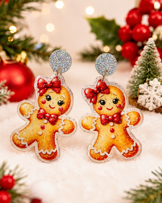 Gingerbread Woman Earrings