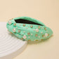 Mint Pearl and Jeweled Headband