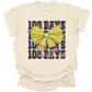 Faux Glitter 100 Days of School Tee