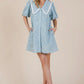 Baby Blue Eyelet Dress