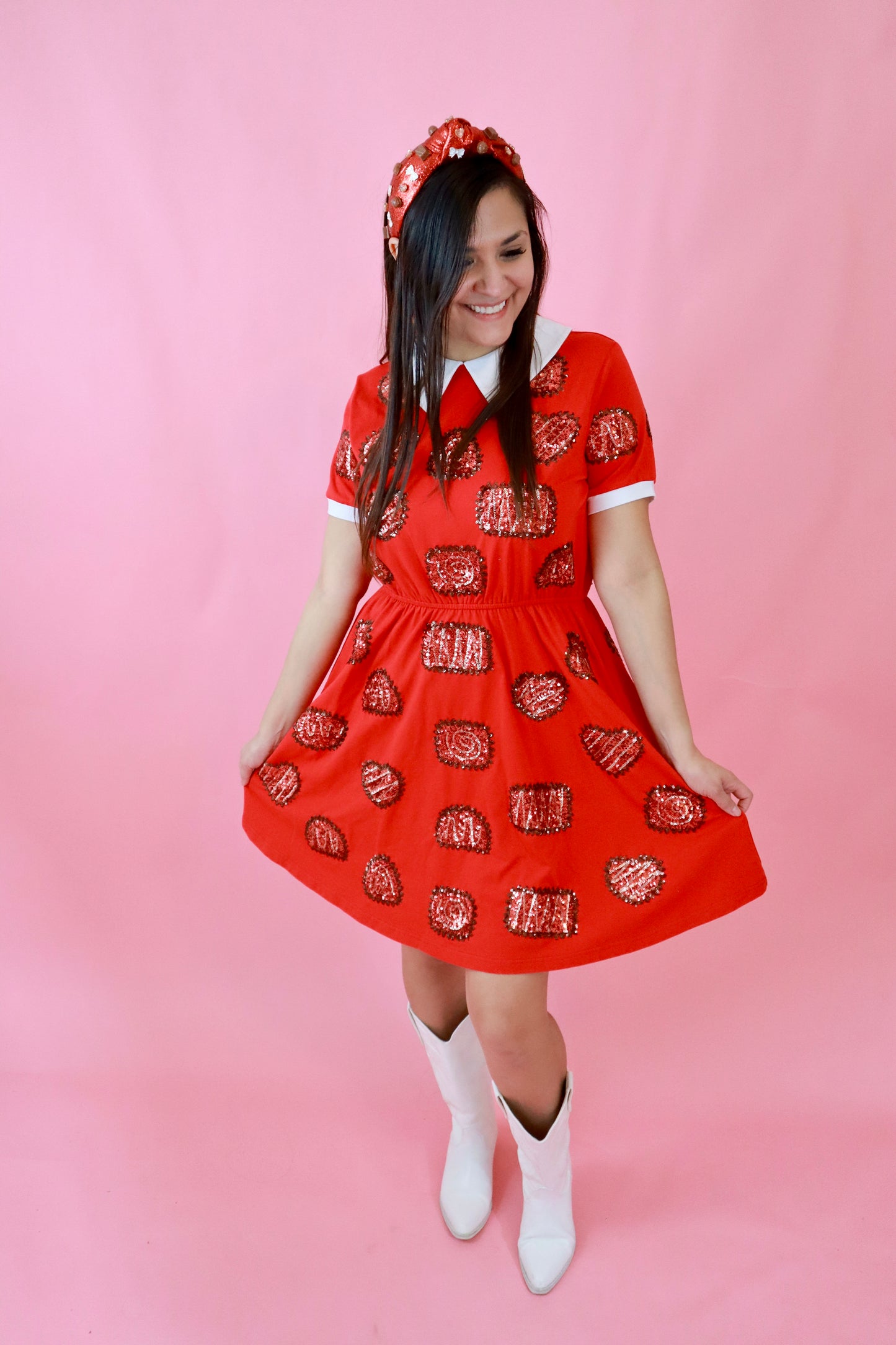 Sequin Box of Chocolates Dress