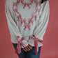 Rhinestone Heart Bow Sweatshirt