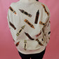 Sequin MultiColor Crayon Mock Neck Sweatshirt