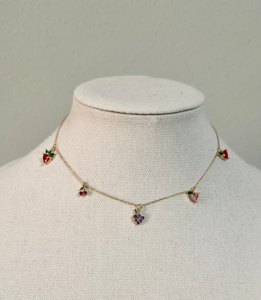 Fruit Jeweled Necklace