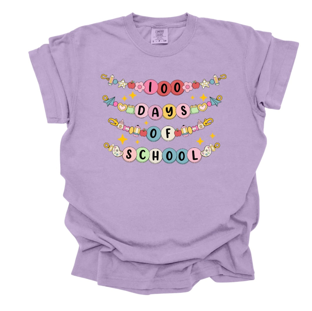 100 Days of School Friendship Bracelet Tee