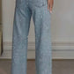 High Waisted Rhinestone Jeans