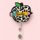 Leopard Apple Badge Reel