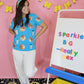 Sequin Milk & Cookies Top