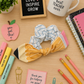Pencil Bow & Paper Scrunchie