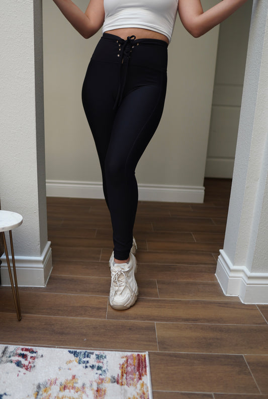 Lace Up Leggings