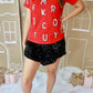 Sequin Christmas Letter Top