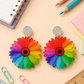 Rainbow Daisy Earrings