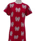*PREORDER* Sequin Candy Cane Bow Dress