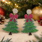 Glitter Christmas Tree Earrings