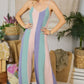 Color Block Wide Leg Jumpsuit