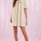 Cream Floral Detail Dress