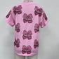 Pink Sequin Crayon Bow Top