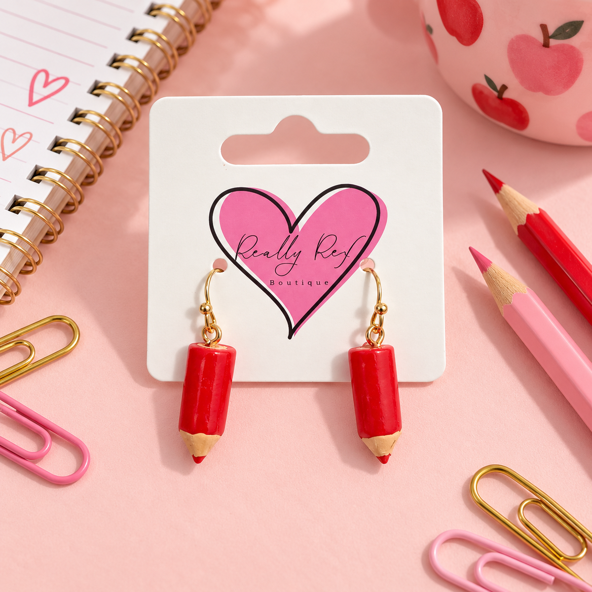 Colored Pencil Earrings