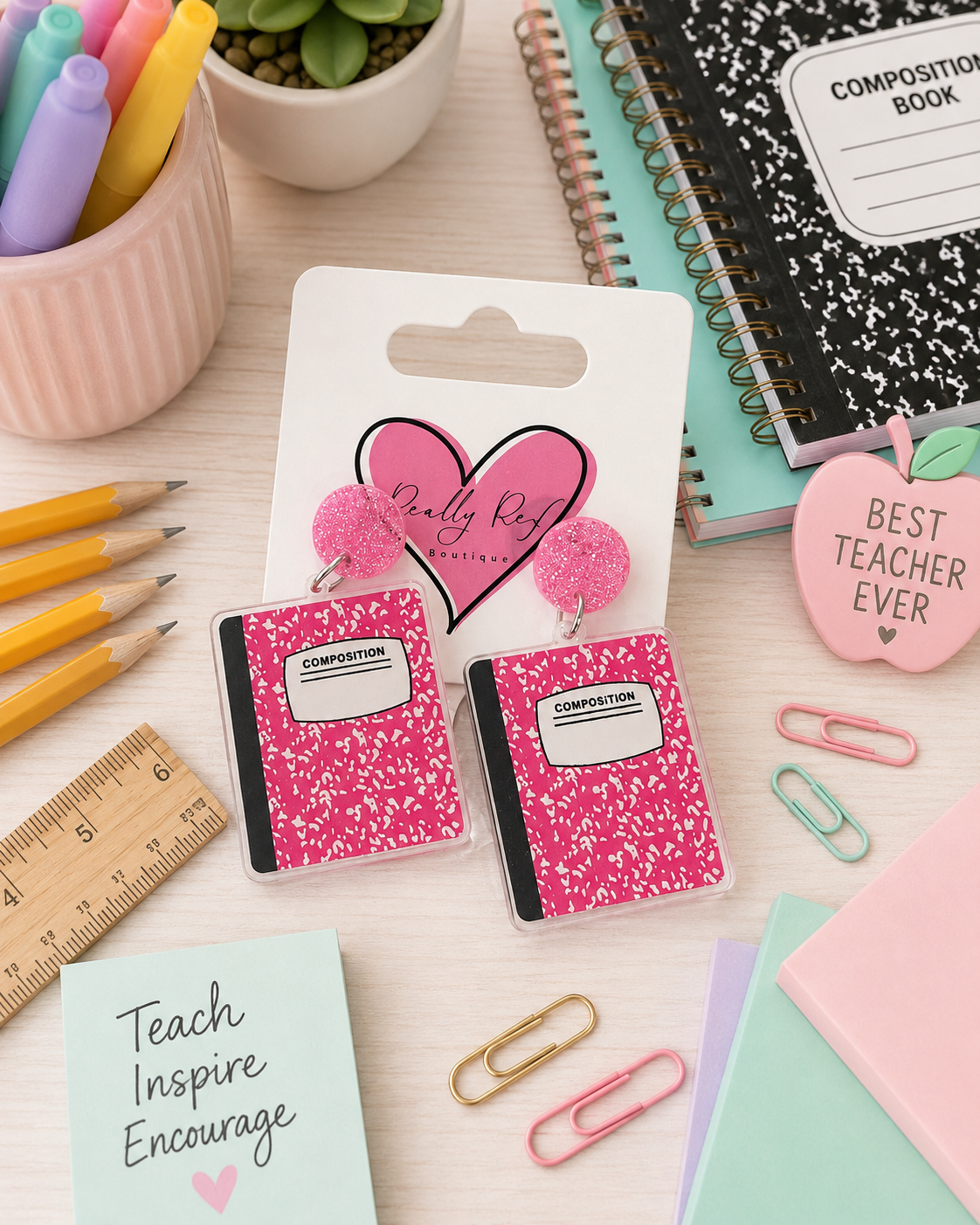 Composition Notebook Earrings