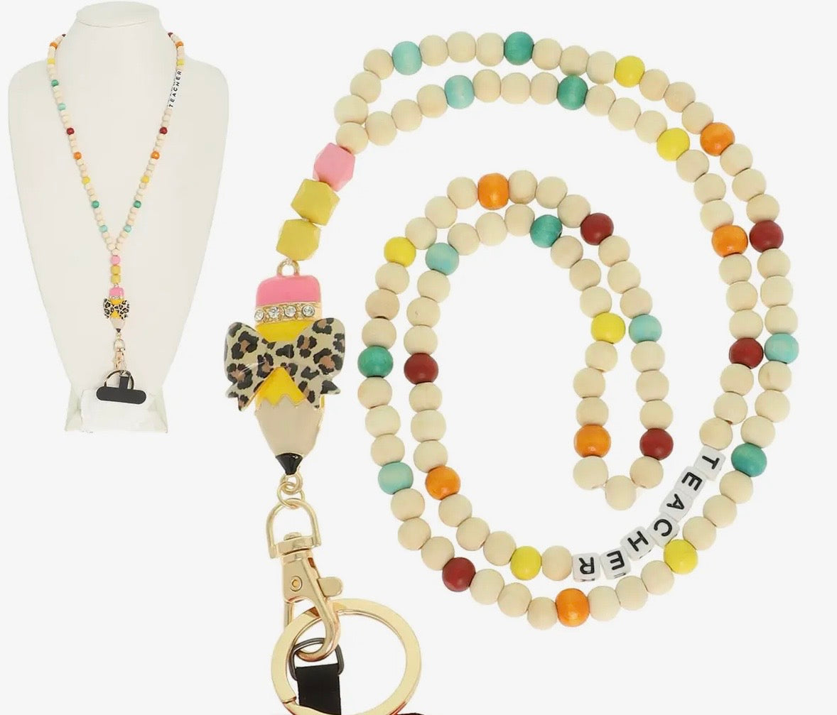 Beaded Teacher Lanyards