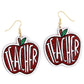 Apple Teacher Earrings