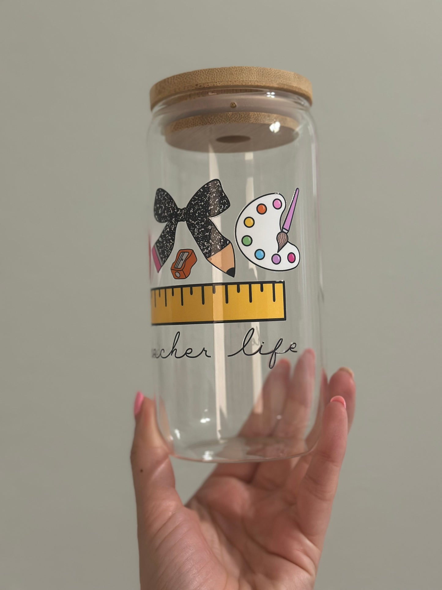 Teacher Life Libby Glass Cup