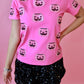 Pink Sequin Halloween Buckets Top