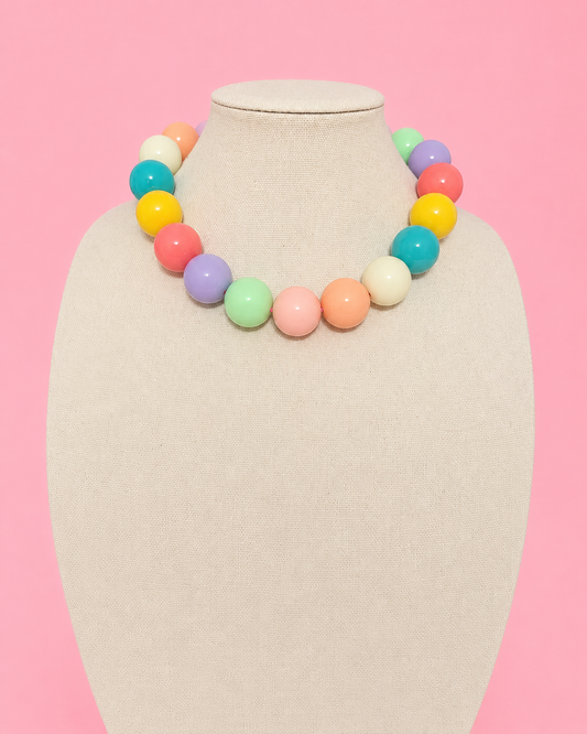 Pastel Gum-ball Necklace