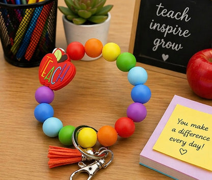 Silicone Beaded Teach Wrislet