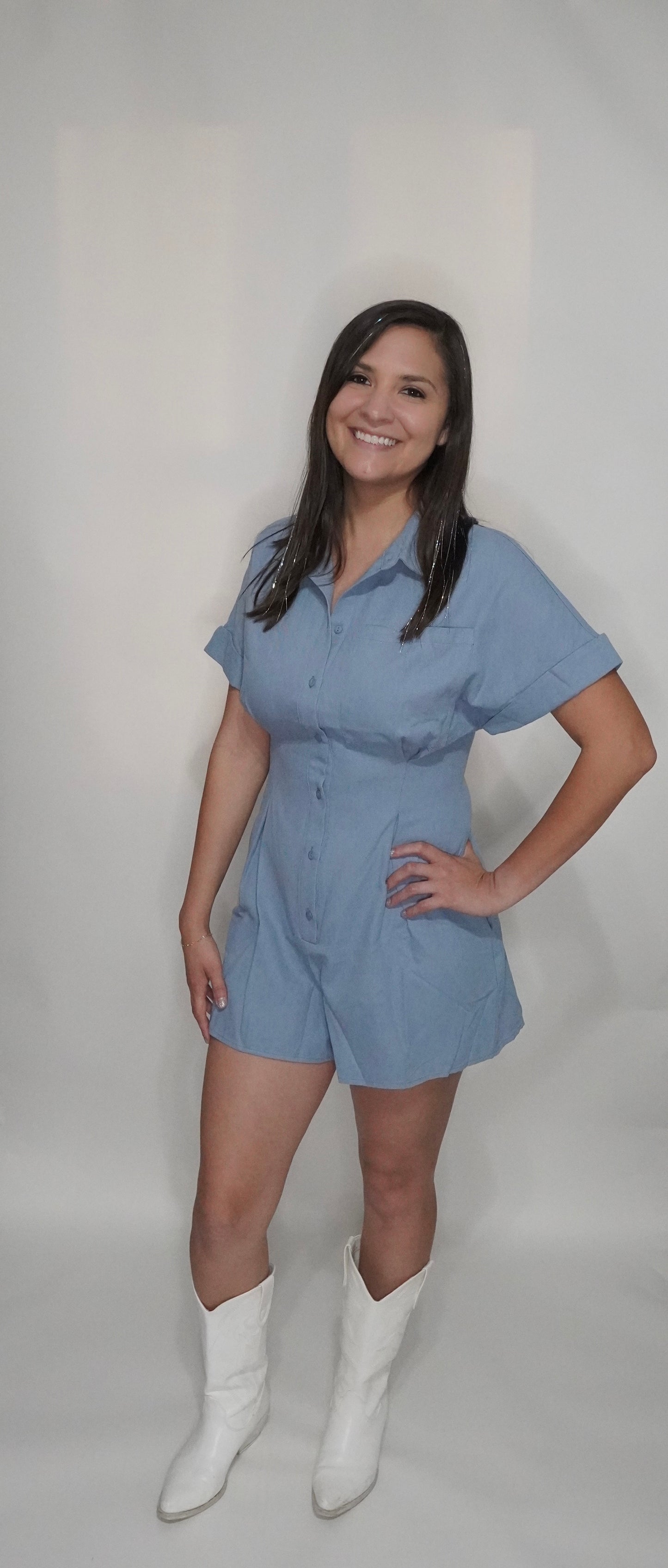 Blue Romper